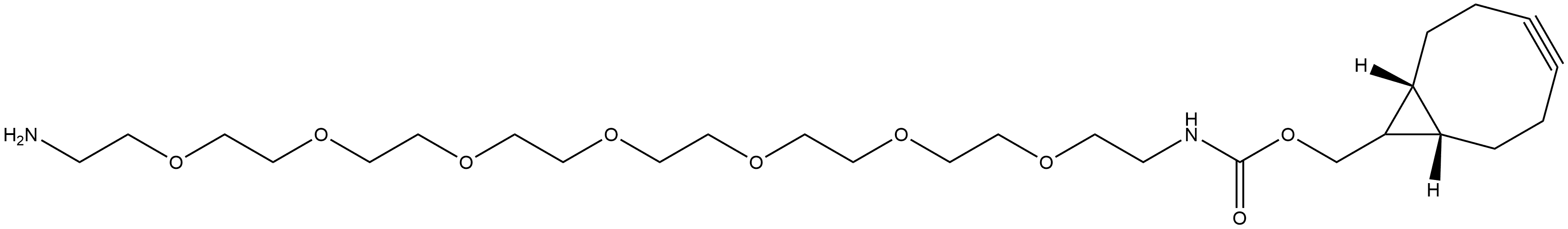 BCN-exo-PEG7-NH2 Structural