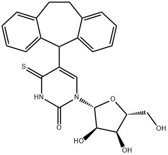 Uridine, 5-(10,11-dihydro-5H-dibenzo[a,d]cyclohepten-5-yl)-4-thio- (9CI) Structural