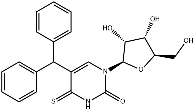 Uridine, 5-(diphenylmethyl)-4-thio- (9CI) Structural