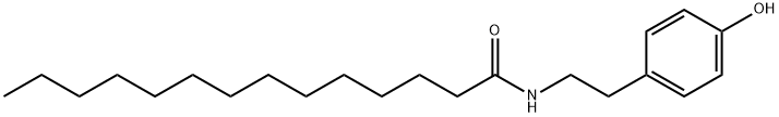 Tetradecanamide, N-[2-(4-hydroxyphenyl)ethyl]- Structural