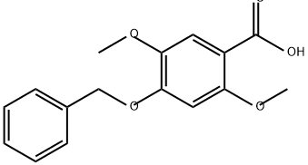 Benzoic acid, 2,5-dimethoxy-4-(phenylmethoxy)- Structural