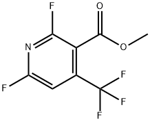 Methyl 2,6-difluoro-4-(trifluoromethyl)nicotinate Structural