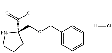 L-Proline, 2-[(phenylmethoxy)methyl]-, methyl ester, hydrochloride (1:1) Structural