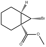 rac-methyl (1R,6S,7R)-7-bromobicyclo[4.1.0]heptane-1-carboxylate Structural