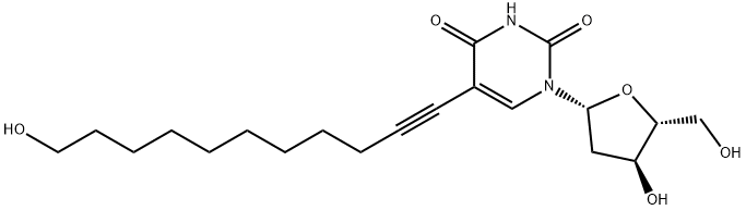 Uridine, 2'-deoxy-5-(11-hydroxy-1-undecynyl)- (9CI) Structural