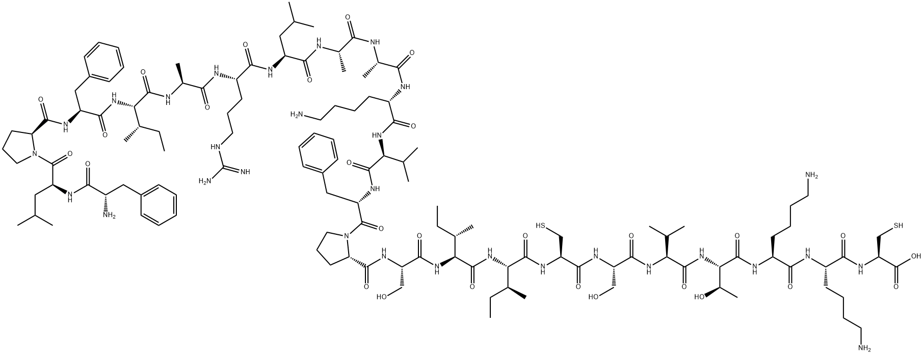 Ranatuerin 4 (reduced)(9CI) Structural