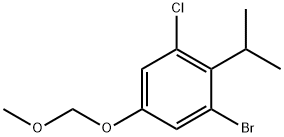Benzene, 1-bromo-3-chloro-5-(methoxymethoxy)-2-(1-methylethyl)- Structural