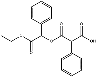 Propanedioic acid, 2-phenyl-, 1-(2-ethoxy-2-oxo-1-phenylethyl) ester Structural