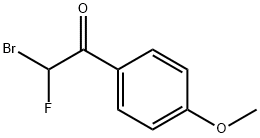 Ethanone, 2-bromo-2-fluoro-1-(4-methoxyphenyl)- Structural
