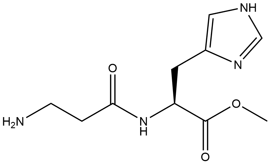 L-Histidine, β-alanyl-, methyl ester Structural