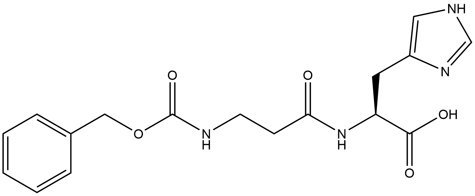 L-Histidine, N-[(phenylmethoxy)carbonyl]-β-alanyl- Structural