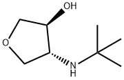 rac-(3r,4s)-4-(tert-butylamino)oxolan-3-ol Structural