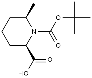 rac-(2r,6r)-1-[(tert-butoxy)carbonyl]-6-methylpiperidine-2-carboxylic acid Structural