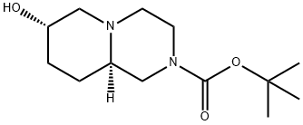 rel-tert-butyl (7R,9aS)-7-hydroxyoctahydro-2H-pyrido[1,2-a]pyrazine-2-carboxylate Structural