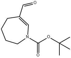 tert-butyl 6-formyl-2,3,4,5-tetrahydro-1H-azepine-1-carboxylate Structural