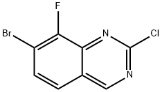 Quinazoline, 7-bromo-2-chloro-8-fluoro- Structural