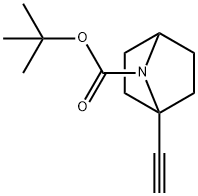 tert-butyl 1-ethynyl-7-azabicyclo[2.2.1]heptane-7-carboxylate Structural