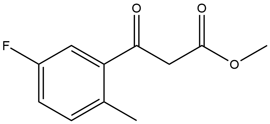 Methyl 5-fluoro-2-methyl-β-oxobenzenepropanoate Structural