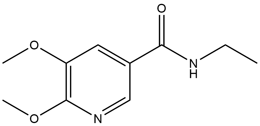 N-Ethyl-5,6-dimethoxy-3-pyridinecarboxamide Structural