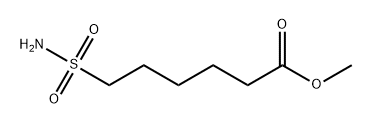 Hexanoic acid, 6-(aminosulfonyl)-, methyl ester Structural