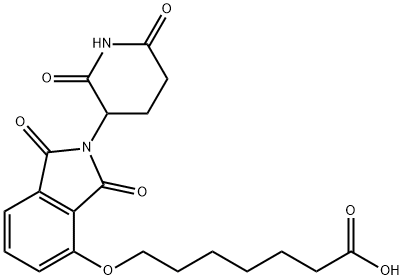 Heptanoic acid, 7-[[2-(2,6-dioxo-3-piperidinyl)-2,3-dihydro-1,3-dioxo-1H-isoindol-4-yl]oxy]- Structural