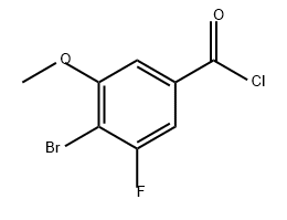 Benzoyl chloride, 4-bromo-3-fluoro-5-methoxy- Structural
