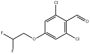Benzaldehyde, 2,6-dichloro-4-(2,2-difluoroethoxy)- Structural