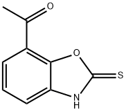 Ethanone, 1-(2,3-dihydro-2-thioxo-7-benzoxazolyl)- Structural
