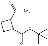 tert-butyl 2-carbamothioylazetidine-1-carboxylate Structural