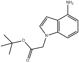 tert-butyl 2-(4-amino-1H-indol-1-yl)acetate Structural