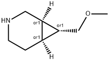 rac-(1r,6s,7r)-7-(methoxymethyl)-3-azabicyclo[4.1.0]heptane Structural