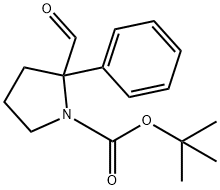 tert-butyl 2-formyl-2-phenylpyrrolidine-1-carboxylate Structural