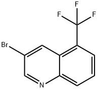 Quinoline, 3-bromo-5-(trifluoromethyl)- Structural