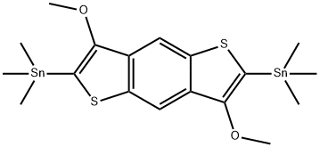 Stannane, 1,1'-(3,7-dimethoxybenzo[1,2-b:4,5-b']dithiophene-2,6-diyl)bis[1,1,1-trimethyl- Structural