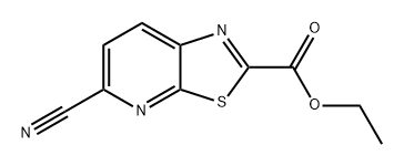 Thiazolo[5,4-b]pyridine-2-carboxylic acid, 5-cyano-, ethyl ester Structural