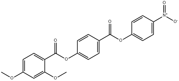 Benzoic acid, 2,4-dimethoxy-, 4-[(4-nitrophenoxy)carbonyl]phenyl ester Structural