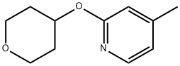 Pyridine, 4-methyl-2-[(tetrahydro-2H-pyran-4-yl)oxy]- Structural