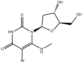 Uridine, 5-bromo-2'-deoxy-6-(methylamino)- (9CI) Structural