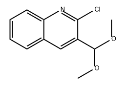 Quinoline, 2-chloro-3-(dimethoxymethyl)- Structural