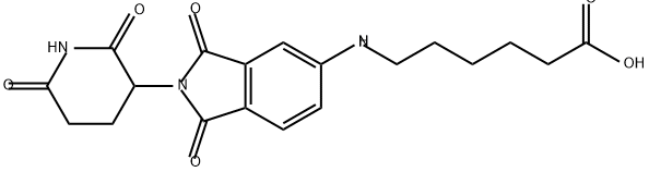 Hexanoic acid, 6-[[2-(2,6-dioxo-3-piperidinyl)-2,3-dihydro-1,3-dioxo-1H-isoindol-5-yl]amino]- Structural