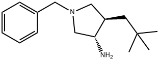 rac-(3r,4s)-1-benzyl-4-(2,2-dimethylpropyl)pyrrolidin-3-amine Structural