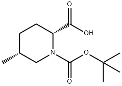 rac-(2R,5R)-1-[(tert-butoxy)carbonyl]-5-methylpiperidine-2-carboxylic acid, cis Structural