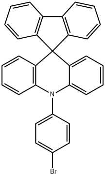 Spiro[acridine-9(10H),9'-[9H]fluorene], 10-(4-bromophenyl)- Structural