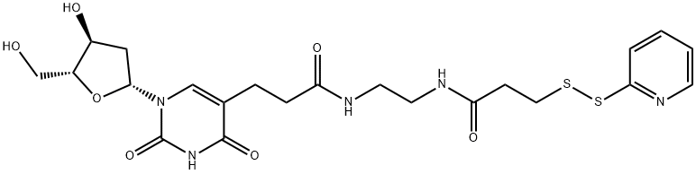 Uridine, 2'-deoxy-5-[3-oxo-3-[[2-[[1-oxo-3-(2-pyridinyldithio)propyl]amino]ethyl]amino]propyl]- (9CI) Structural
