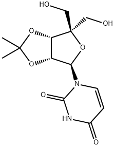 Uridine, 4'-C-(hydroxymethyl)-2',3'-O-(1-methylethylidene)- (9CI) Structural