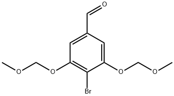 Benzaldehyde, 4-bromo-3,5-bis(methoxymethoxy)- Structural