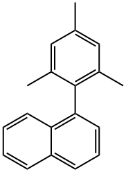 Naphthalene, 1-(2,4,6-trimethylphenyl)- Structural