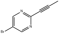 Pyrimidine, 5-bromo-2-(1-propyn-1-yl)- Structural