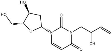 Uridine, 2'-deoxy-3-(2-hydroxy-3-butenyl)- (9CI) Structural