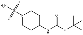 tert-butyl N-(1-sulfamoylpiperidin-4-yl)carbamate Structural